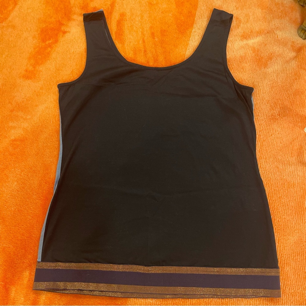 DePloy London Black Sleeveless Top marula Organic Cotton